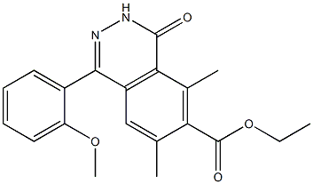 1-(2-Methoxyphenyl)-3,4-dihydro-4-oxo-5,7-dimethylphthalazine-6-carboxylic acid ethyl ester|