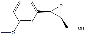 (2S,3R)-3-(3-メトキシフェニル)オキシラン-2-メタノール 化学構造式