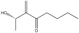 (2S)-2-ヒドロキシ-3-メチレン-4-オクタノン 化学構造式