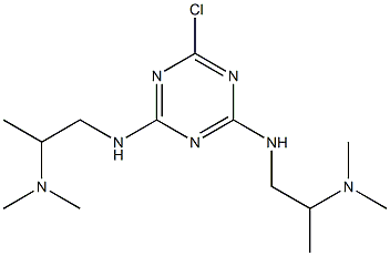 2,4-Bis[[2-(dimethylamino)propyl]amino]-6-chloro-1,3,5-triazine,,结构式