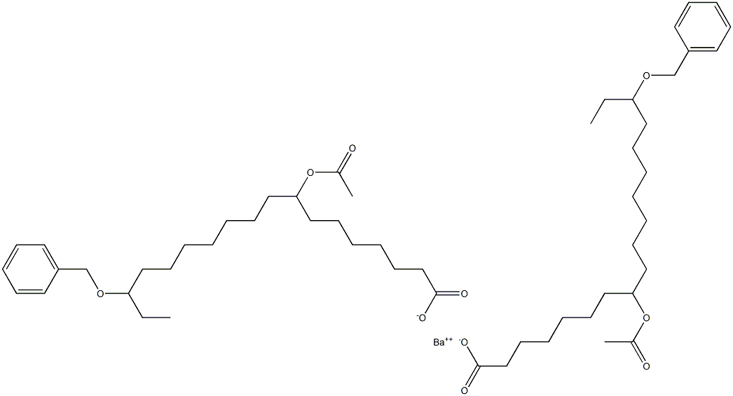  Bis(16-benzyloxy-8-acetyloxystearic acid)barium salt