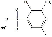 3-Amino-2-chloro-5-methylbenzenesulfonic acid sodium salt Struktur