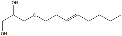 3-(3-Octenyloxy)-1,2-propanediol,,结构式