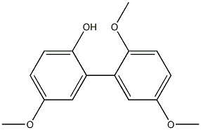 2-ヒドロキシ-2',5,5'-トリメトキシビフェニル 化学構造式