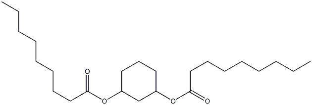 Dinonanoic acid 1,3-cyclohexanediyl ester Structure