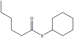 Pentane-1-thiocarboxylic acid S-cyclohexyl ester 结构式