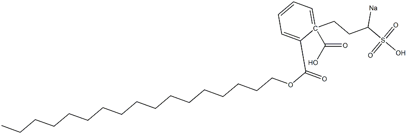 Phthalic acid 1-heptadecyl 2-(3-sodiosulfopropyl) ester Structure