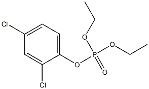 Phosphoric acid diethyl 2,4-dichlorophenyl ester Structure