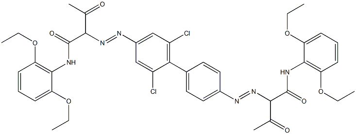 4,4'-Bis[[1-(2,6-diethoxyphenylamino)-1,3-dioxobutan-2-yl]azo]-2,6-dichloro-1,1'-biphenyl|