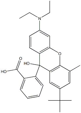  2-[7-tert-Butyl-3-(diethylamino)-9-hydroxy-5-methyl-9H-xanthen-9-yl]benzoic acid