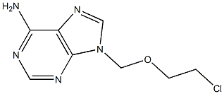 6-Amino-9-(2-chloroethoxymethyl)-9H-purine,,结构式