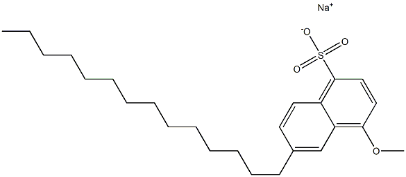 4-Methoxy-6-tetradecyl-1-naphthalenesulfonic acid sodium salt,,结构式