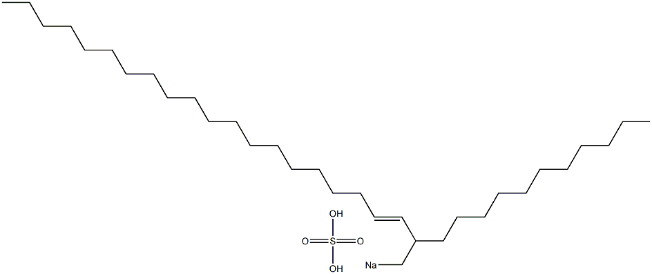 Sulfuric acid 2-undecyl-3-docosenyl=sodium ester salt Struktur