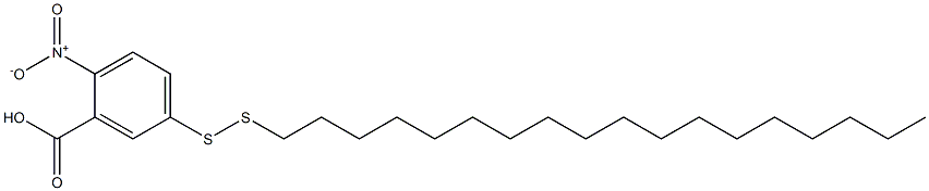 5-(Octadecyldithio)-2-nitrobenzoic acid,,结构式
