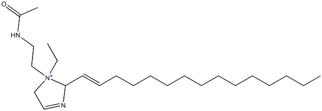 1-[2-(Acetylamino)ethyl]-1-ethyl-2-(1-pentadecenyl)-3-imidazoline-1-ium,,结构式