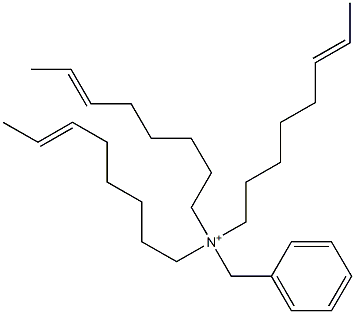 Tri(6-octenyl)benzylaminium,,结构式