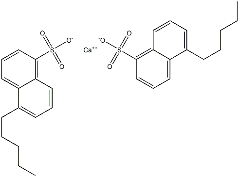 Bis(5-pentyl-1-naphthalenesulfonic acid)calcium salt Structure