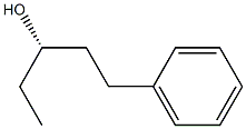 (1S)-1-Ethyl-3-phenyl-1-propanol Struktur