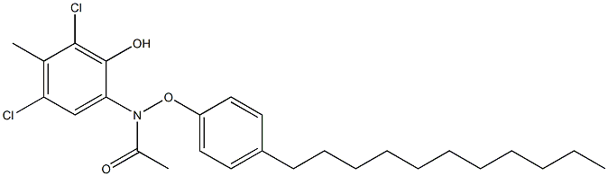 2-(4-Undecylphenoxyacetylamino)-4,6-dichloro-5-methylphenol,,结构式