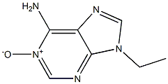 6-Amino-9-ethyl-9H-purine 1-oxide Structure