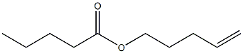 Valeric acid 4-pentenyl ester Structure