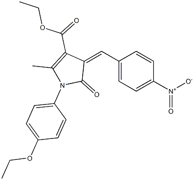  1-[4-Ethoxyphenyl]-2-methyl-5-oxo-4-[4-nitrobenzylidene]-4,5-dihydro-1H-pyrrole-3-carboxylic acid ethyl ester