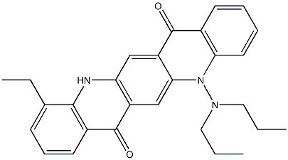 5-(Dipropylamino)-11-ethyl-5,12-dihydroquino[2,3-b]acridine-7,14-dione