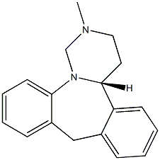 (4aR)-1,2,3,4,4a,9-Hexahydro-2-methyldibenzo[c,f]pyrimido[1,6-a]azepine Structure