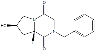 (6S,8R)-4-Benzyl-8-hydroxy-1,4-diazabicyclo[4.3.0]nonane-2,5-dione|