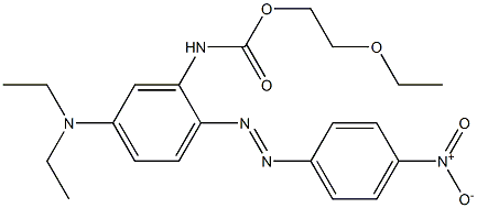 [5-Diethylamino-2-(p-nitrophenylazo)phenyl]carbamic acid 2-ethoxyethyl ester,,结构式