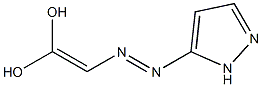 3-[(E)-[2,2-ジヒドロキシエテニル]アゾ]-2H-ピラゾール 化学構造式
