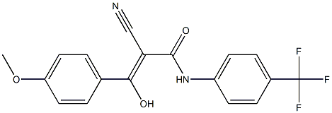 2-Cyano-3-hydroxy-3-[4-methoxyphenyl]-N-[4-trifluoromethylphenyl]acrylamide