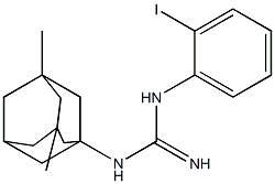 1-(3,5-Dimethyl-1-adamantyl)-3-(2-iodophenyl)guanidine Structure