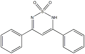 3,5-ジフェニル-2H-1,2,6-チアジアジン1,1-ジオキシド 化学構造式