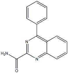 4-フェニルキナゾリン-2-カルボアミド 化学構造式