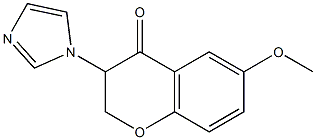 6-Methoxy-3-(1H-imidazol-1-yl)chroman-4-one 结构式