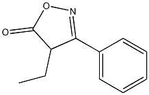 3-フェニル-4-エチルイソオキサゾール-5(4H)-オン 化学構造式