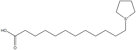 1-(11-Carboxyundecyl)thiolan-1-ium,,结构式
