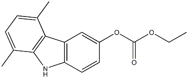 6-Ethoxycarbonyloxy-1,4-dimethyl-9H-carbazole Structure