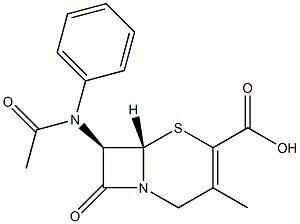 (7R)-7-(Phenylacetylamino)-3-methylcepham-3-ene-4-carboxylic acid Structure