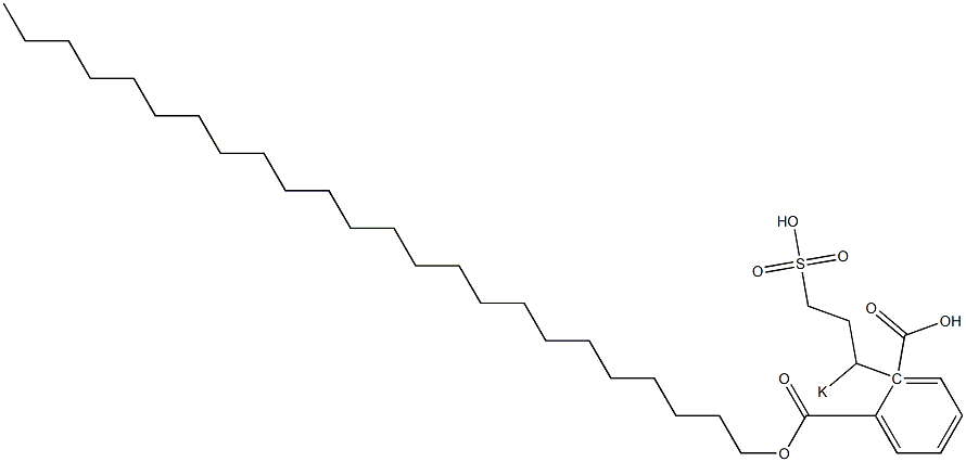 Phthalic acid 1-tetracosyl 2-(1-potassiosulfopropyl) ester Structure