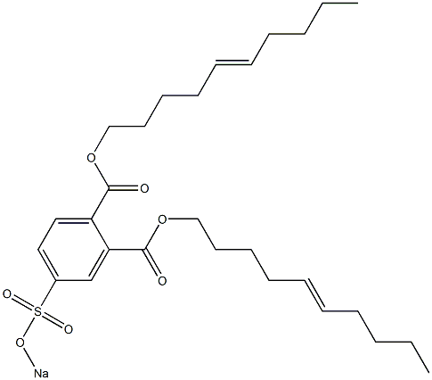 4-(ソジオスルホ)フタル酸ジ(5-デセニル) 化学構造式