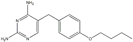 2,4-Diamino-5-[4-butoxybenzyl]pyrimidine Structure