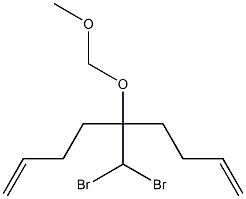 5-ジブロモメチル-5-メトキシメトキシ-1,8-ノナジエン 化学構造式