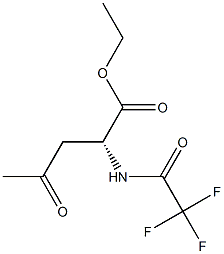 [R,(+)]-2-[(2,2,2-Trifluoroacetyl)amino]levulinic acid ethyl ester,,结构式