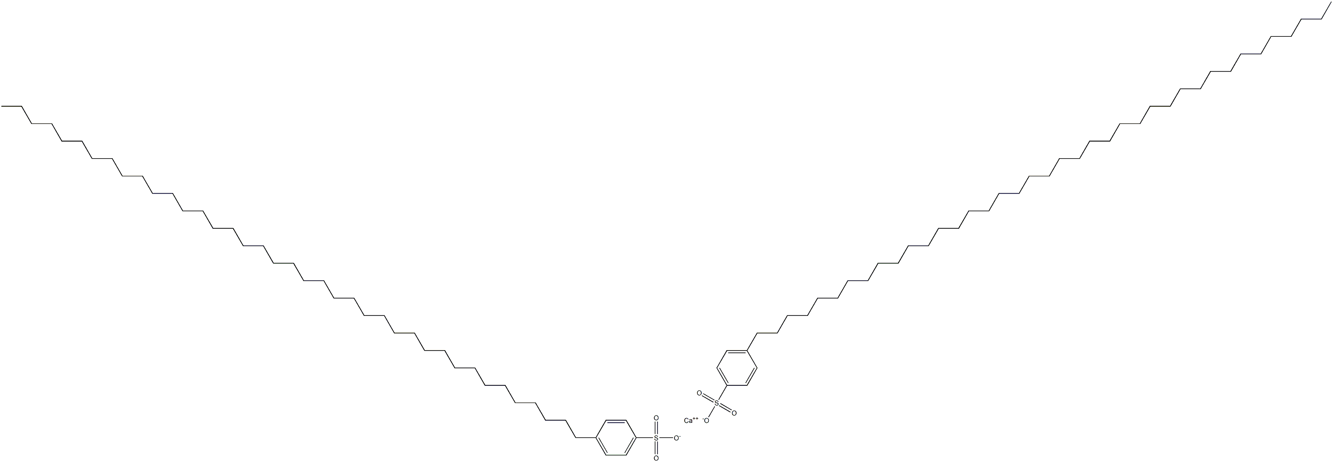Bis[4-(nonatriacontan-1-yl)benzenesulfonic acid]calcium salt Structure