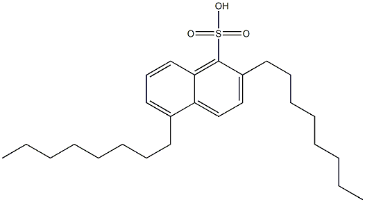 2,5-Dioctyl-1-naphthalenesulfonic acid 结构式