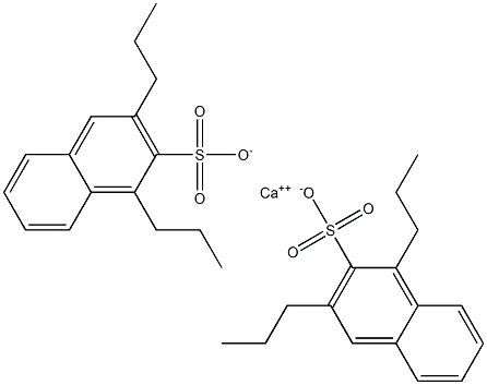 Bis(1,3-dipropyl-2-naphthalenesulfonic acid)calcium salt,,结构式