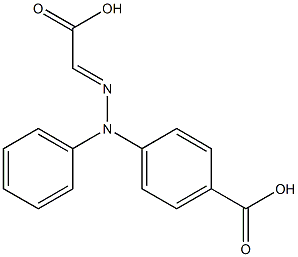 2-(4-Carboxyphenyl)-2-phenylhydrazonoacetic acid Structure