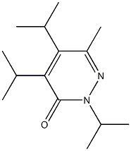 2,4,5-Triisopropyl-6-methylpyridazin-3(2H)-one Structure